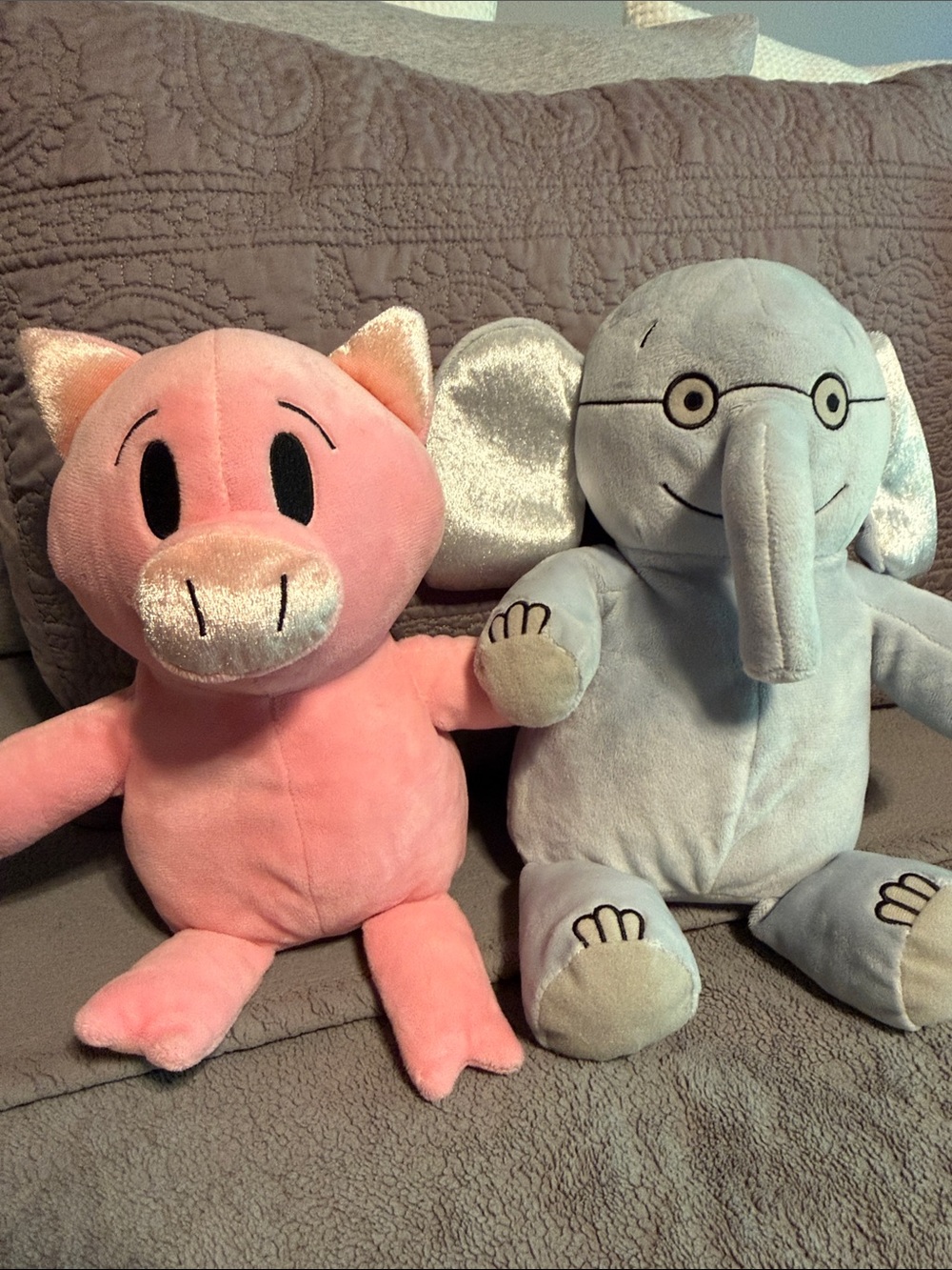 Elephant & Piggie Mo Willems Soft Cuddly Stuffed Animal Bundle Set
